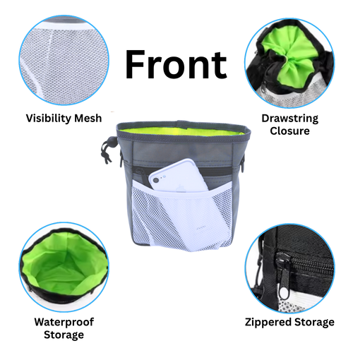Multifunctional Durable Dog Training Pouch with front features highlighted