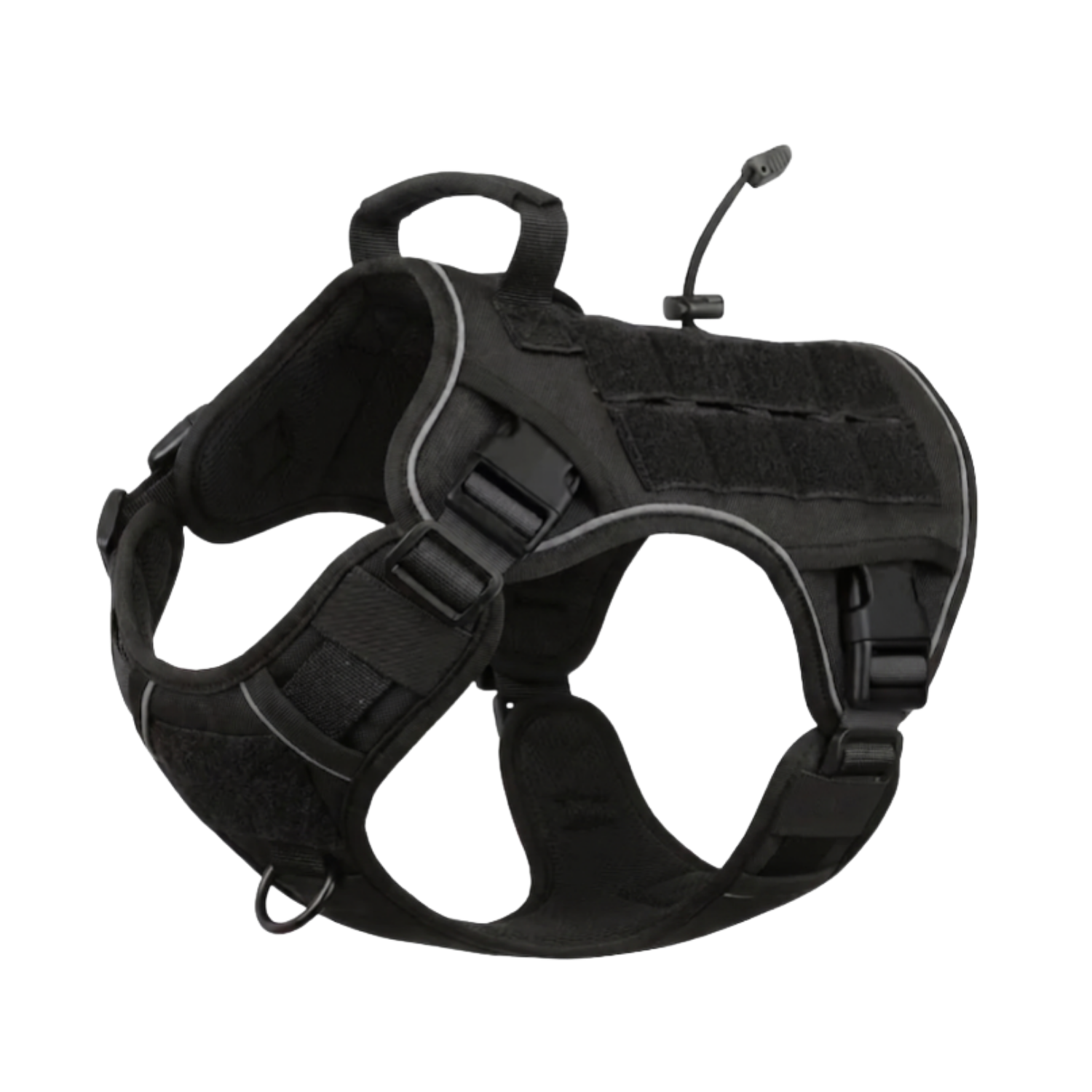 Elite Tactical No-Pull Dog Harness - Black color