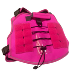 Pink dog harness back side