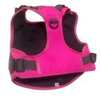 Pink dog harness chest side