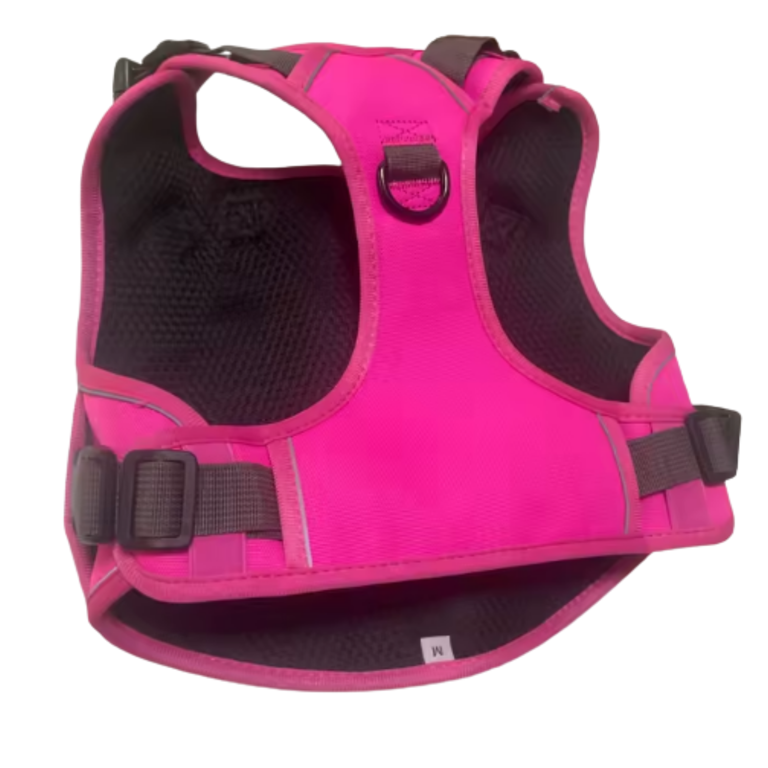 Pink dog harness chest side