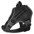 Lightweight Tactical Dog Harness - Black color